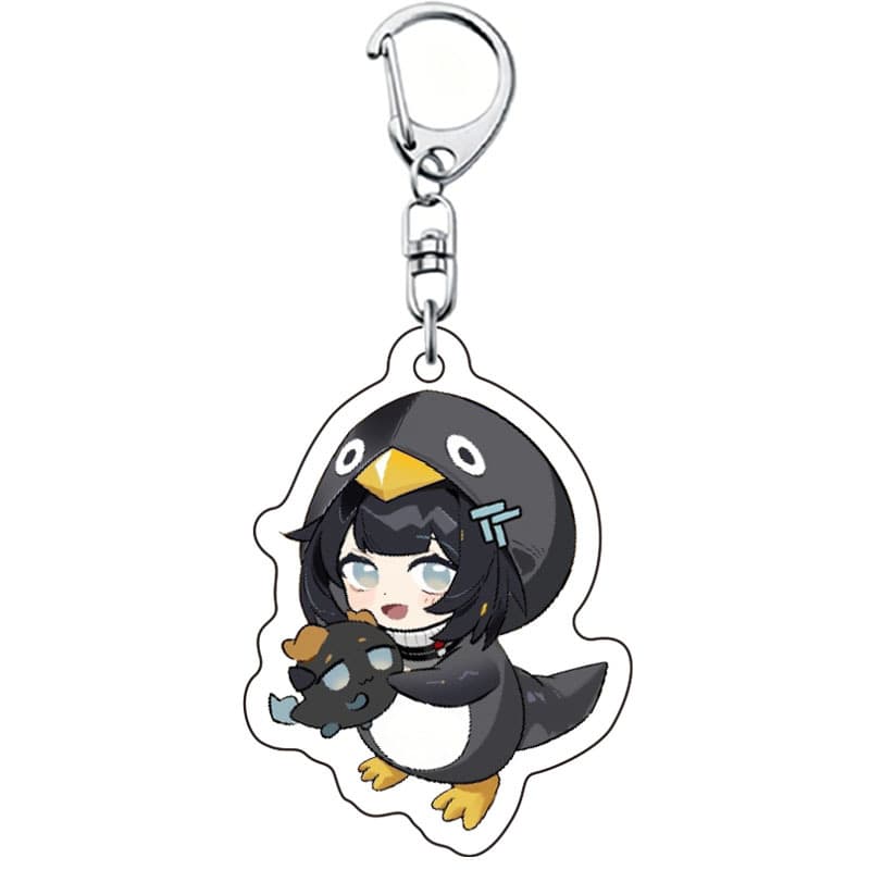 Arknights Anime Penguin Girl Gugu Gaga Acrylic Keychain Pendant Game Cartoon Merchandise