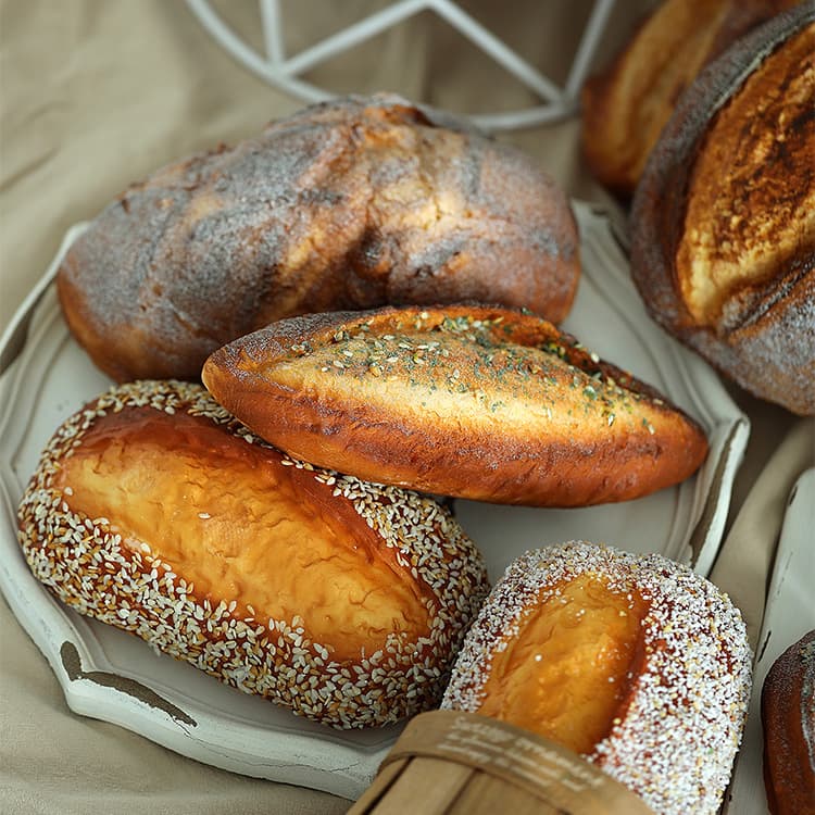 New Artificial Bread Prop Simulated Toast Slice Breakfast Photography Food Model Cake Shop Window Soft Decoration Ornament