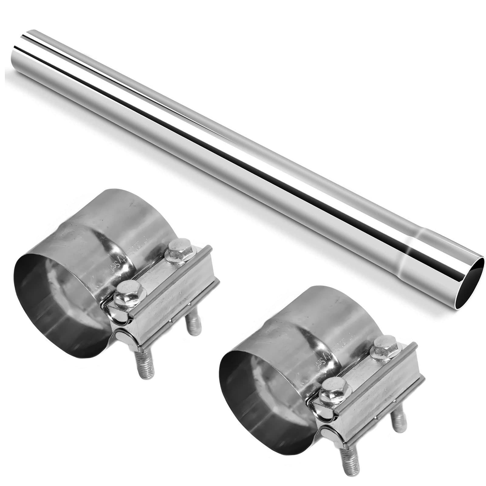 Exhaust Pipe Stainless Steel Exhaust Pipe, Tailpipe 3" OD to 3" ID 18" long straight pipe