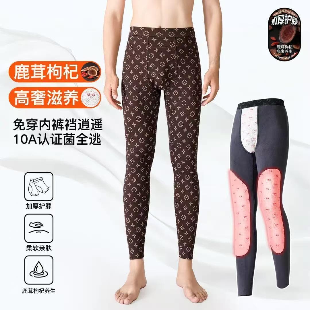 Men's cotton pants cold-proof warm versatile business outdoor sport casual pants cotton-lined slim warm straight leg mid-waist trendy