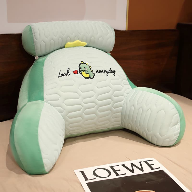 Summer Cool Bed Backrest Pillow Ice Silk Latex Large Back Cushion Soft Headboard Pillow Sleeping Sofa Lumbar Support