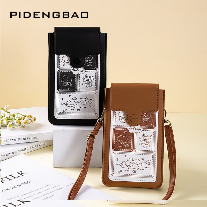 2024 New Touchscreen Women's Phone Bag Cute Ladies Shoulder Crossbody Bag Slim Mini Phone Bag