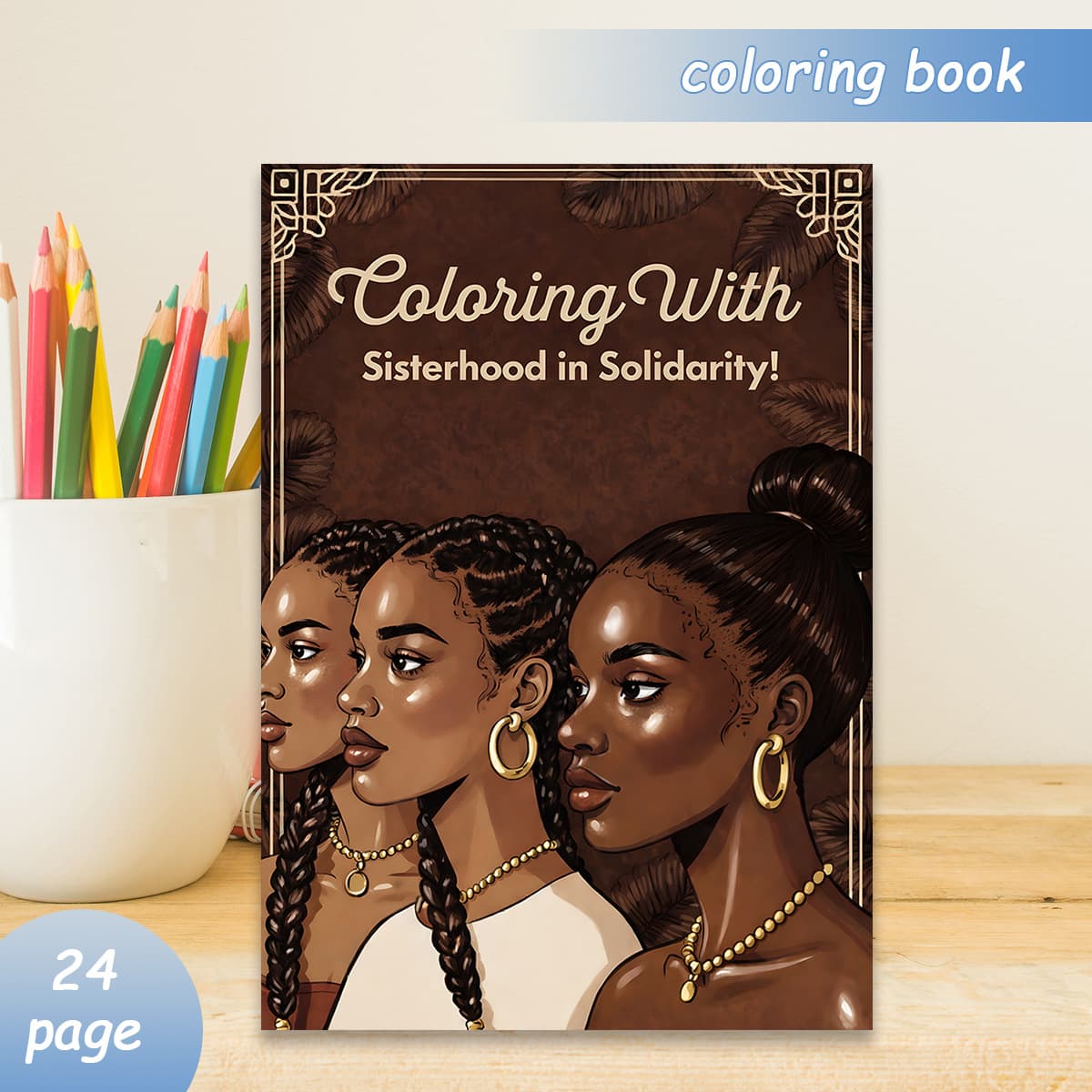 Cross-Border New Hot-Selling A4 Sisters' Unity Coloring Book Coloring and Painting Book Thickened Wholesale