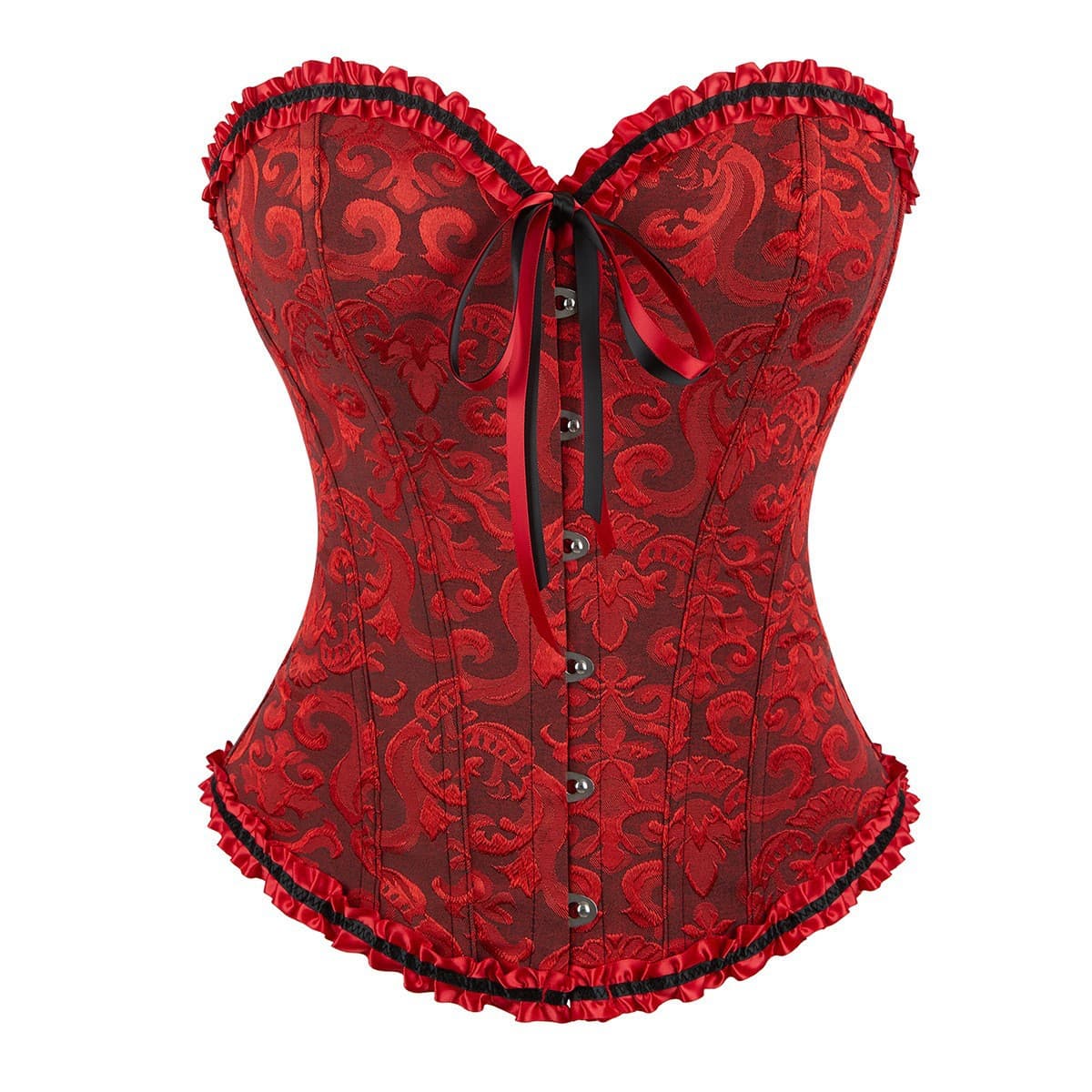 Trendy Corset Top for Outer Wear, Popular Bust-Lifting & Waist-Slimming Victorian Lace-Up Shapewear