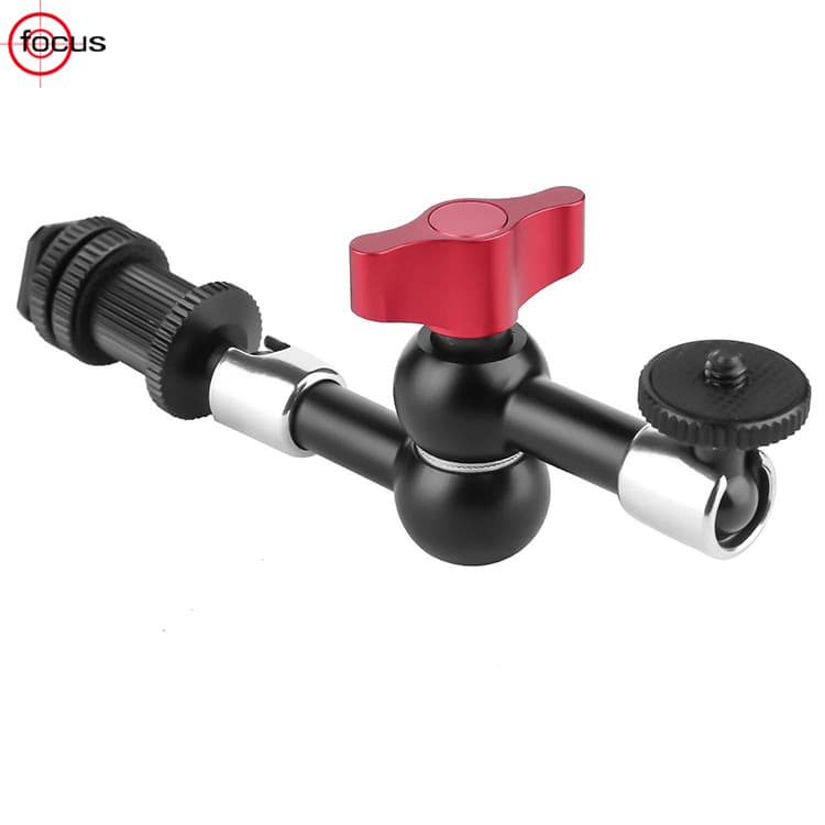 Phone Live Streaming Clamp with Universal Arm, 7-Inch DSLR Magic Arm Monitor Mount