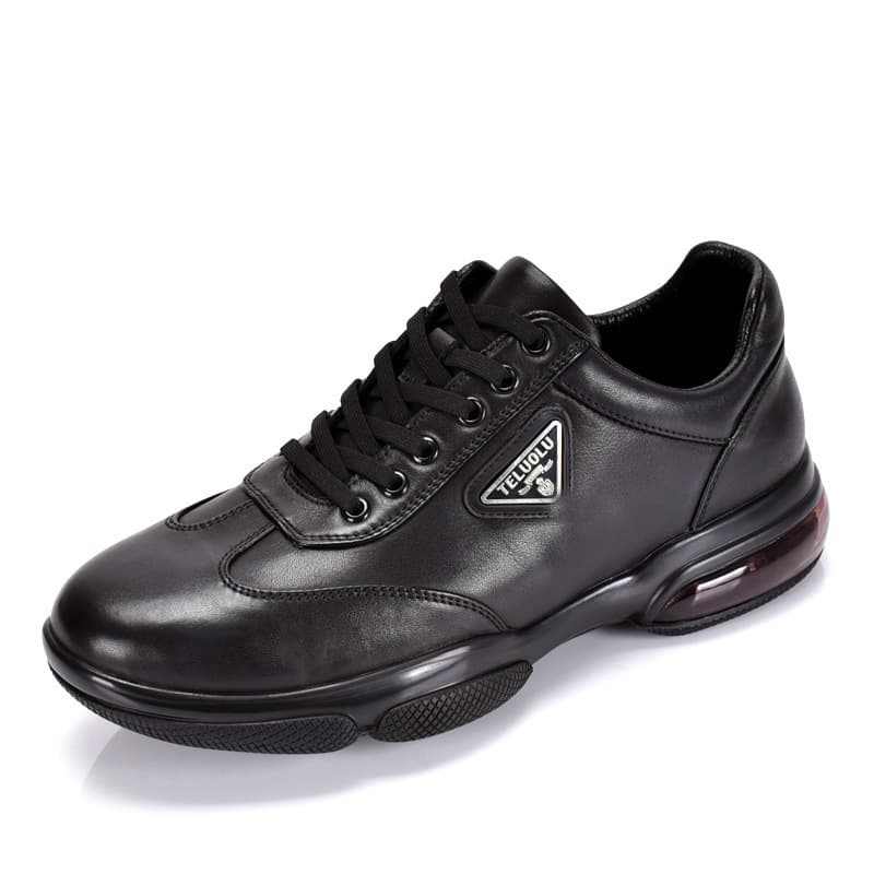 Genuine Leather Men's Shoes Spring Autumn New Fashion Leather Sports Shoes Breathable Soft Sole Men's Top Layer Cowhide Casual Shoes