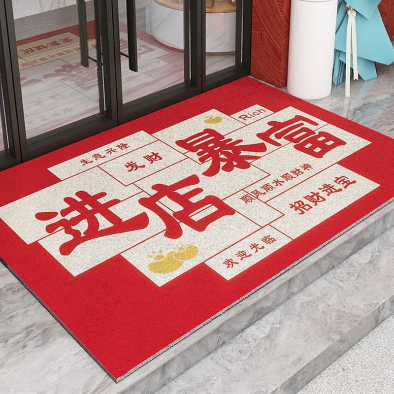 Wire ring enters the store and makes a fortune. Hotel door mats commercial floor mats red floor mats. Shops make a fortune. Welcome carpet.