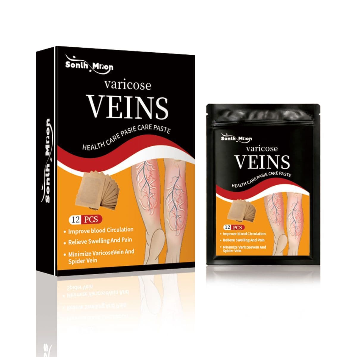 Sonlh Mnon Leg Care Patch Gentle Vein Skin Care Massage Patch Hot Selling Cross-Border