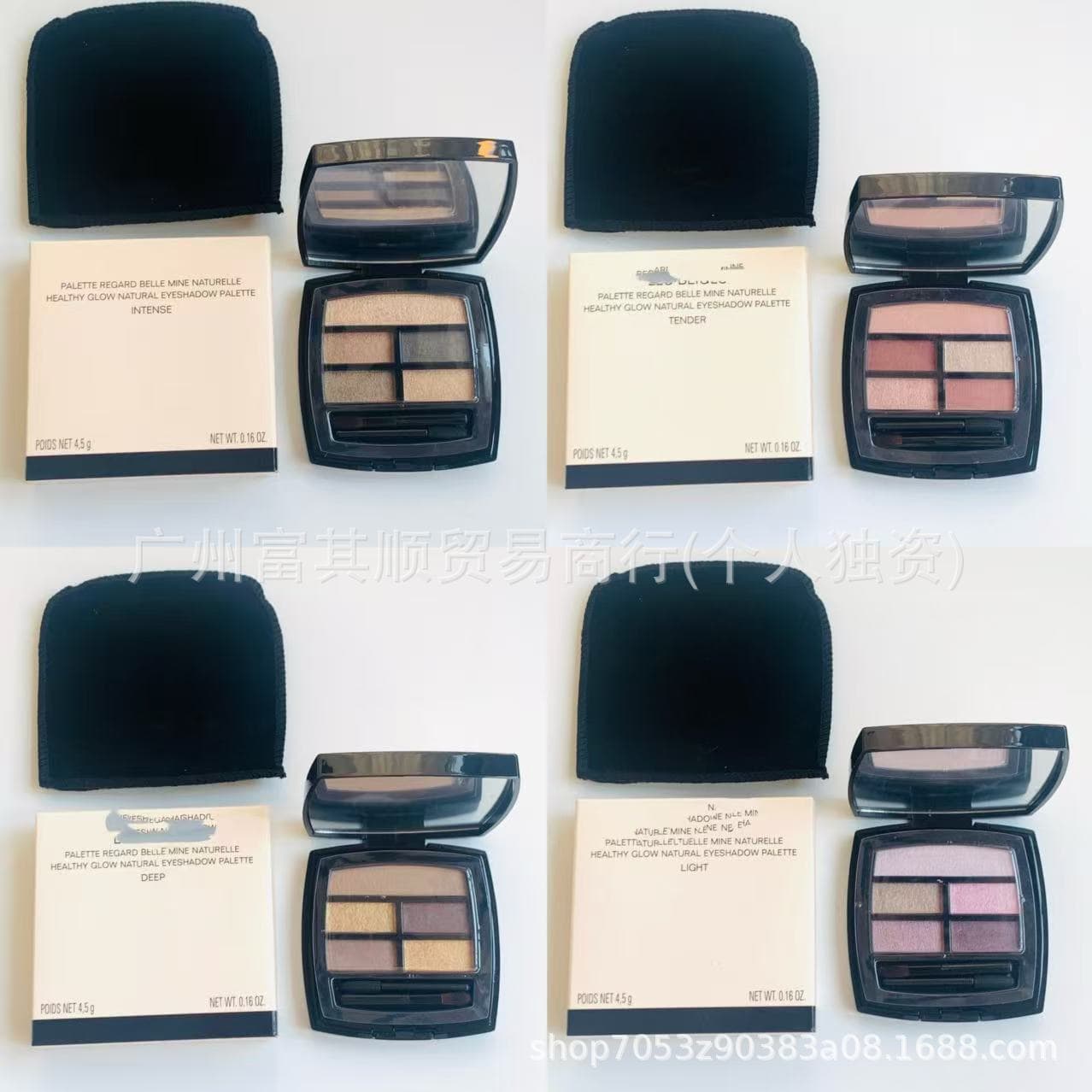 Cross-border trade makeup beige fashion 5-color eyeshadow palette 4.5g same style for live streaming team tender/warm