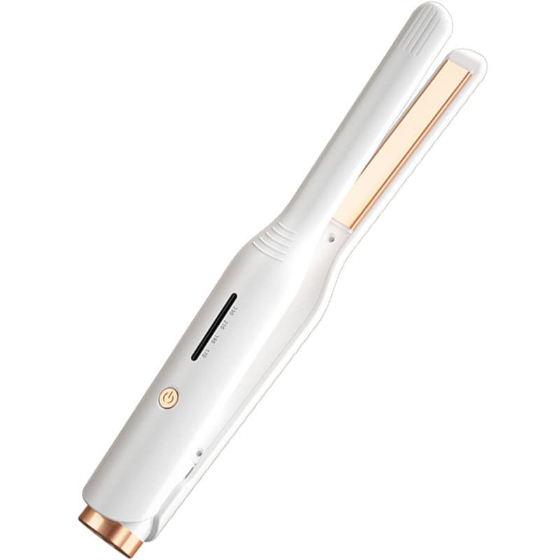 New Men's Special Curling Iron, Handheld Small Size for Long-Lasting Styling, Dual-use Straightener and Curler with Negative Ions