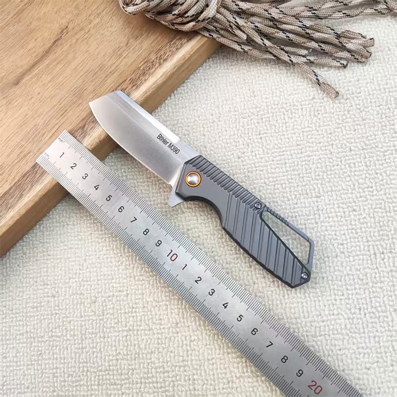 Cross-border Fighter High Hardness Sharp M390 Folding Knife Fruit Knife Outdoor Camping Self-defense Tool Bearing Folding Knife