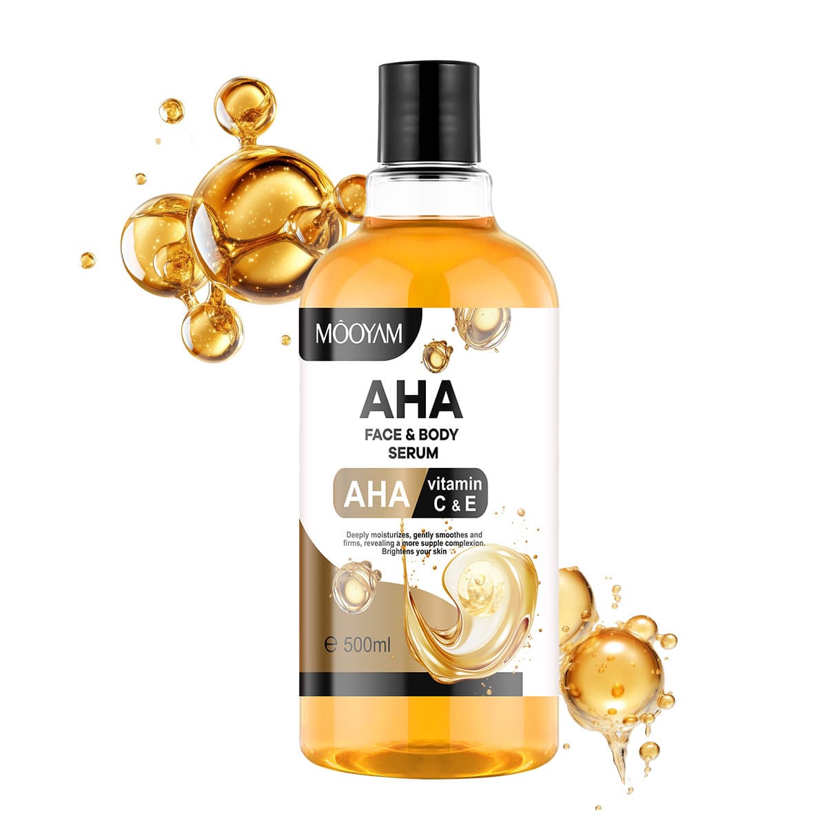 Foreign Trade All-English AHA Essence Water Moisturizing Glow Nourishing Vitamin CE AHA Essence Water
