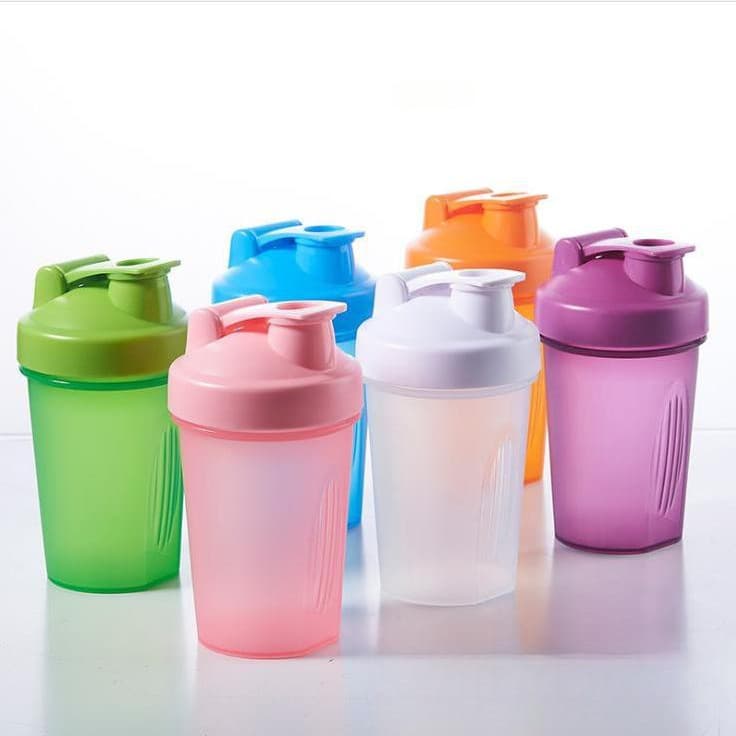 400ml shaker cup colorful cup cross-border spot with scale milkshake cup protein powder mixing cup fitness water cup