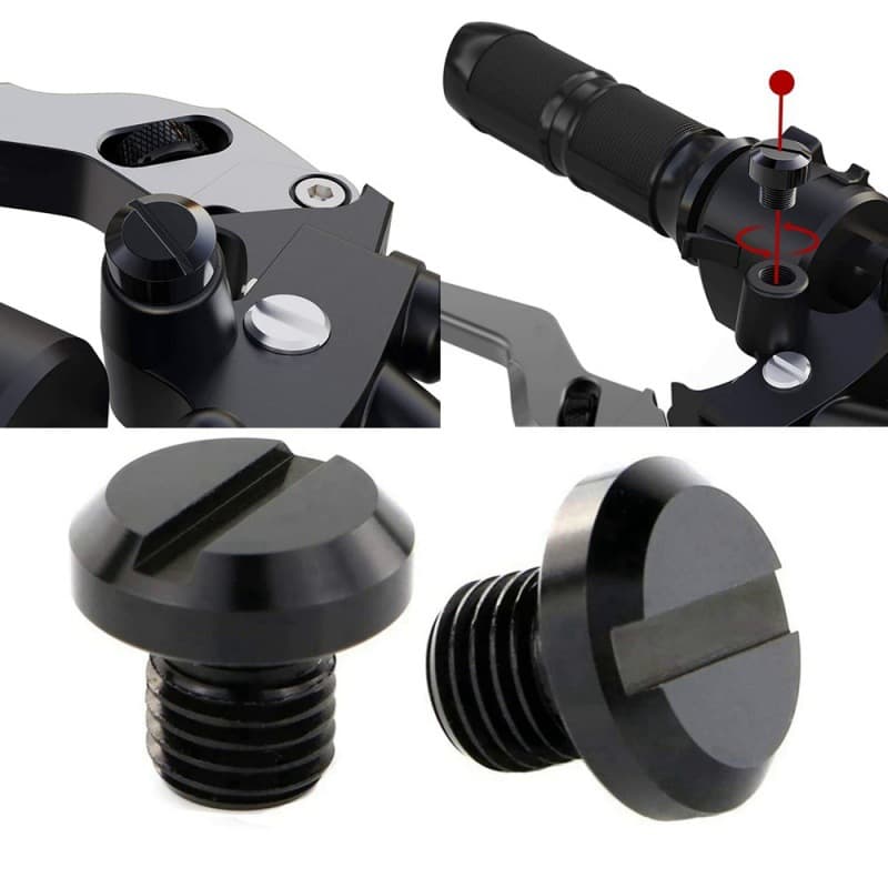 Aluminum Alloy Motorcycle Rearview Mirror Base Decorative Screw Modification Accessory Perfect for M10 M8 Motorcycles