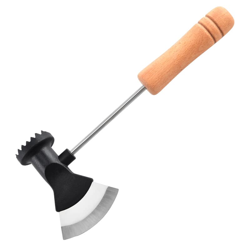 Cross-border stainless steel meat tenderizer hammer for pork chops and beef steak, meat tenderizing needle, axe-style meat pounder, supermarket packaging