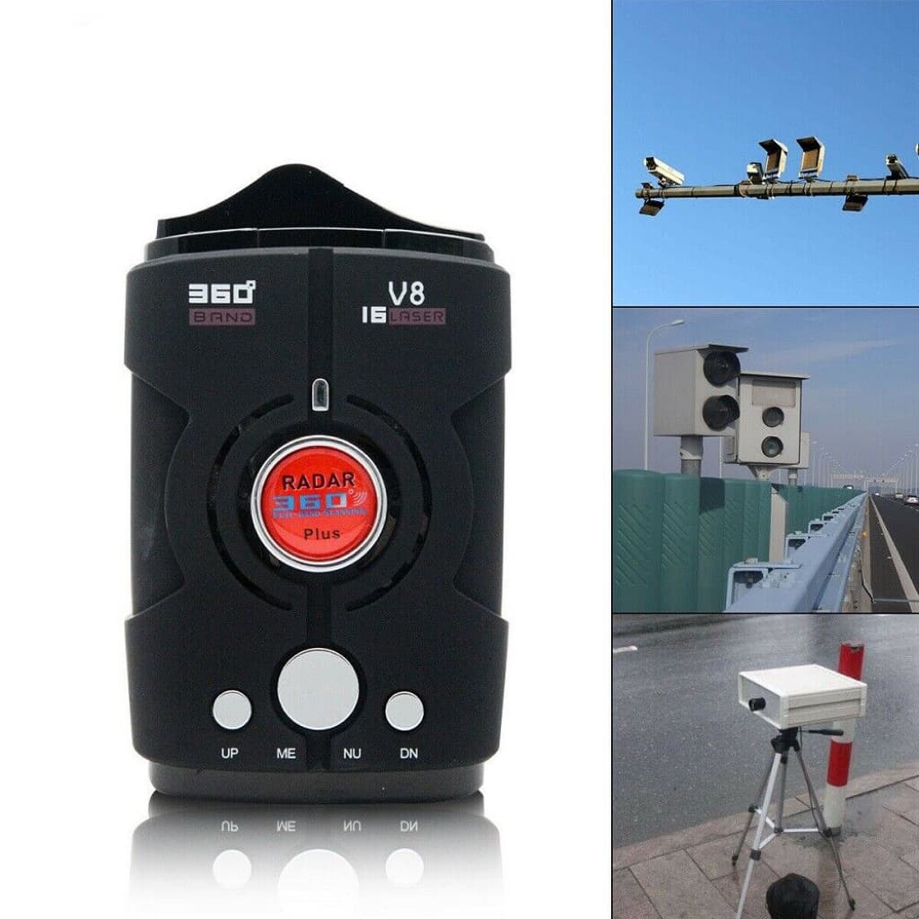 Export Radar Detector Mobile Speed V8 Mobile Safety Warning Device English Russian Chinese Universal Vehicle Radar Detector