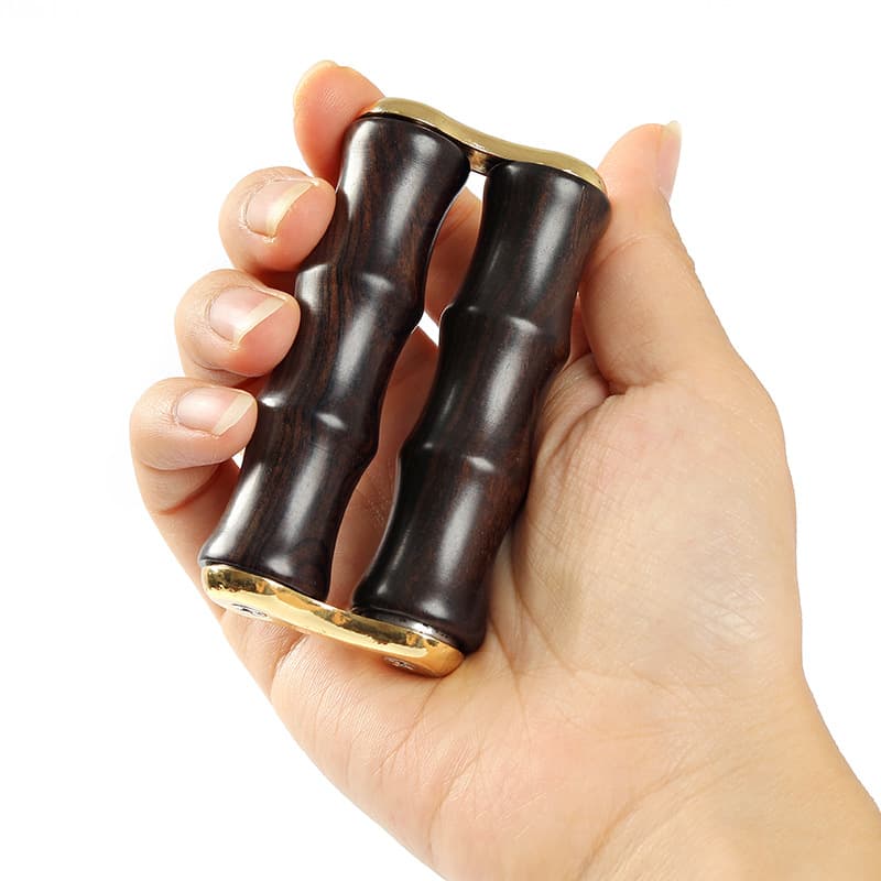 Purple sandalwood hand roller, solid wood hand massager, finger exercise and joint recovery hand rubbing roller, palm massager, handle.