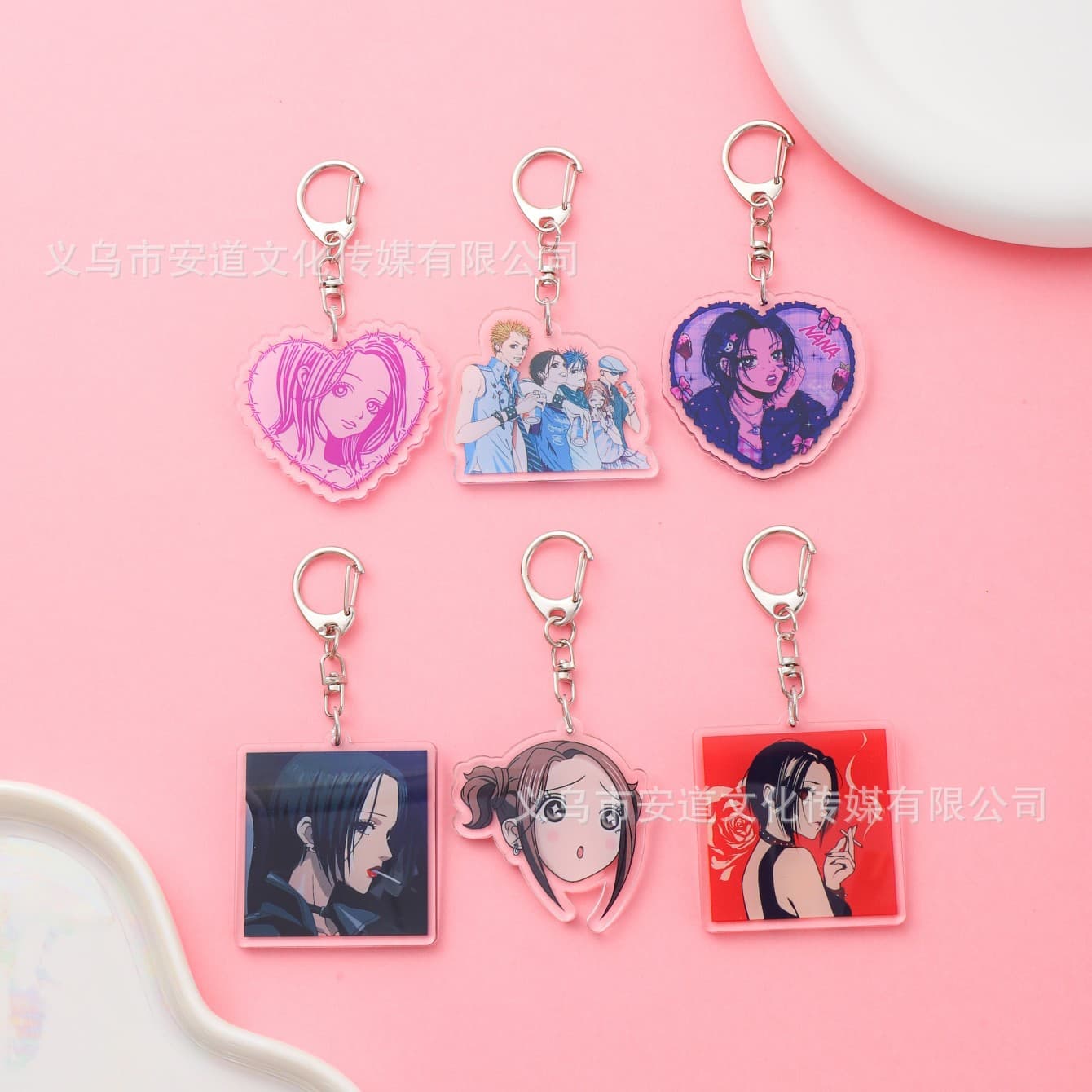 Cross-border Nana Osaki Nana Komatsu Anime Acrylic Keychain Bag Charm Backpack Key Accessory