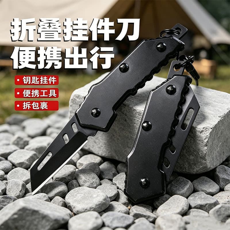 Outdoor Folding Knife Camping Portable Knife Multi-Purpose Knife Self-Defense Knife Mini Fruit Knife Compact Knife