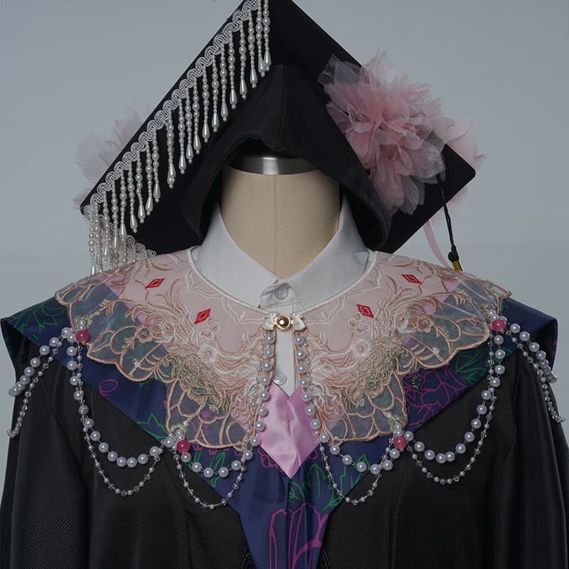 Hanfu Cloud Shoulder New Chinese Style Graduation Ceremony Decoration Faux Collar Women's Tassel Dress Small Shawl Vest Traditional Chinese Style Open-front