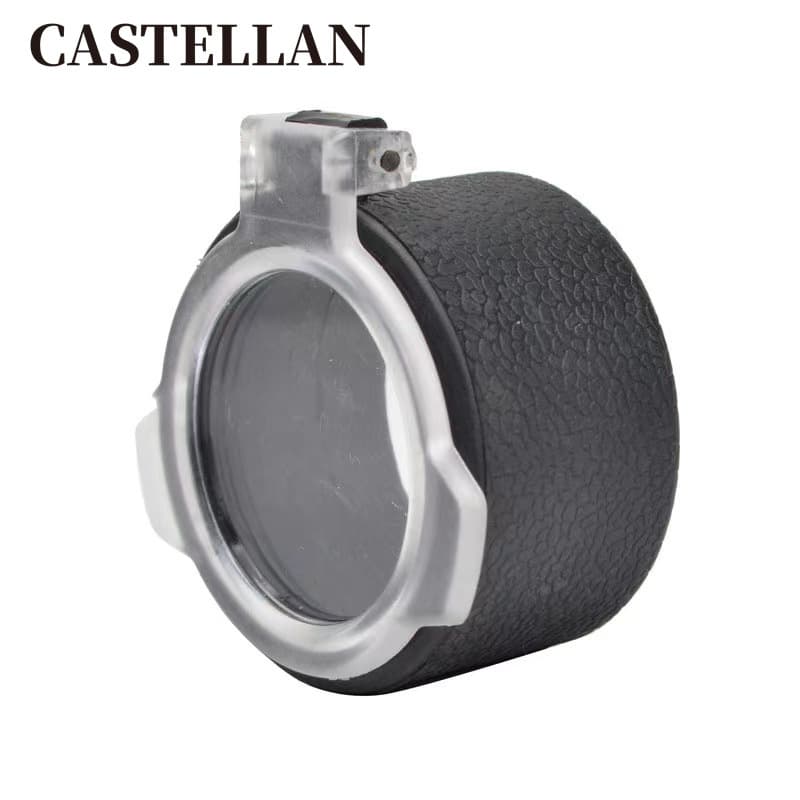 Scope bullet cover, scope dust cover, leather texture fully transparent elastic cover, scope bullet cover, scope cover dustproof