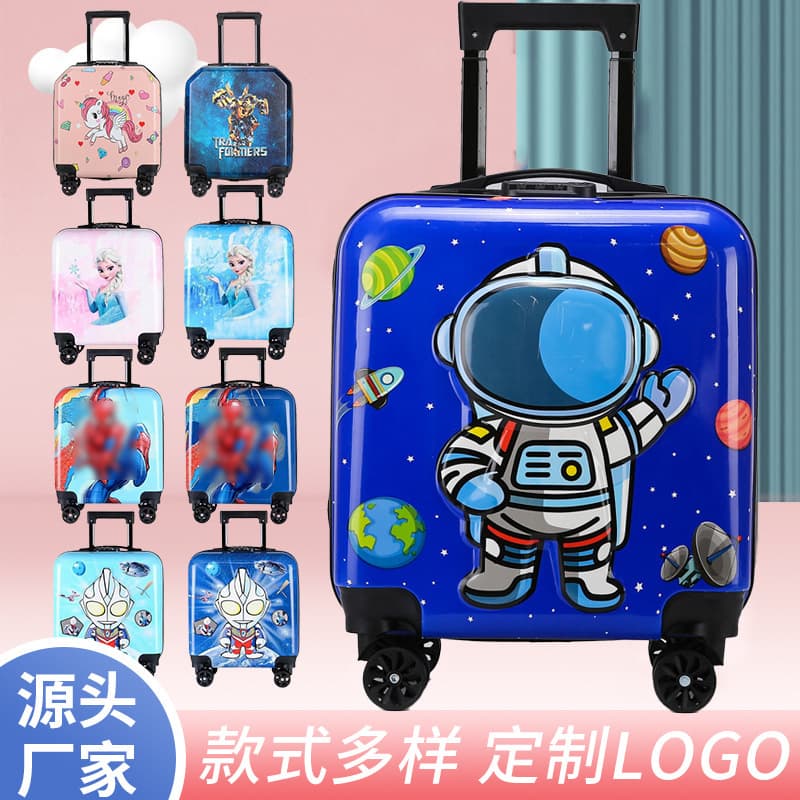 Children's Luggage 2025 New Fashion 3D Cartoon Universal Wheel Lightweight Zipper Carry-on
