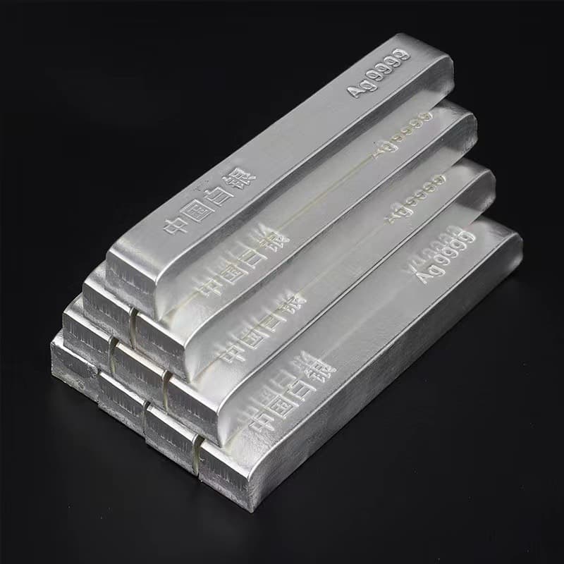 Simulated Silver Bar Chinese Silver Bar Copper Plated Silver Sample Gold Store Chinese Silver Bar Model Silver Prop