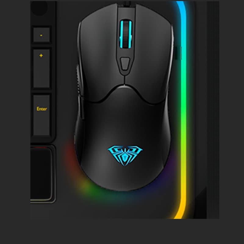Wolf Spider S13 Wired Gaming Mouse with LED Lighting for Esports, Internet Cafe, and Desktop PC