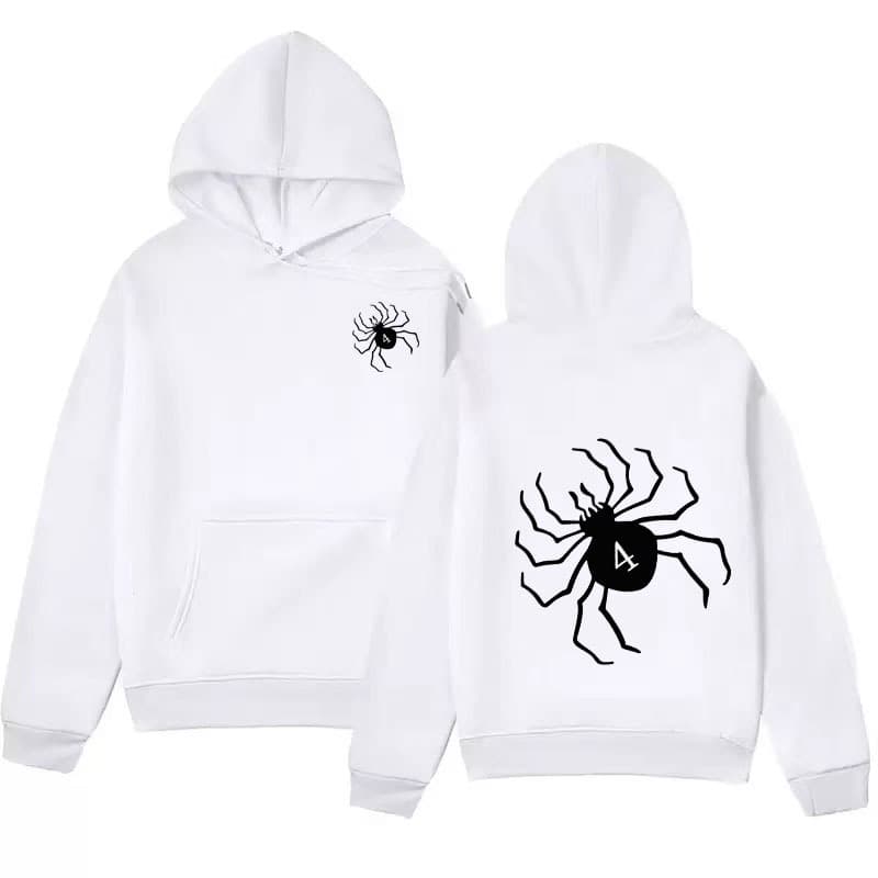 2025 Cross-Border Dark Spider Sweatshirt Men's Hoodie Gothic Couple Harajuku Matching Pullover Sweatshirt Coat