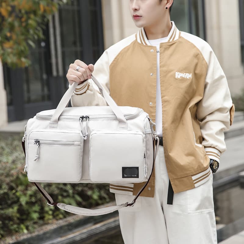 Cross-border Travel Bag Large Capacity Short Trip Wet-Dry Separation Duffle Bag Sports Fitness Bag Outdoor Basketball Training Bag