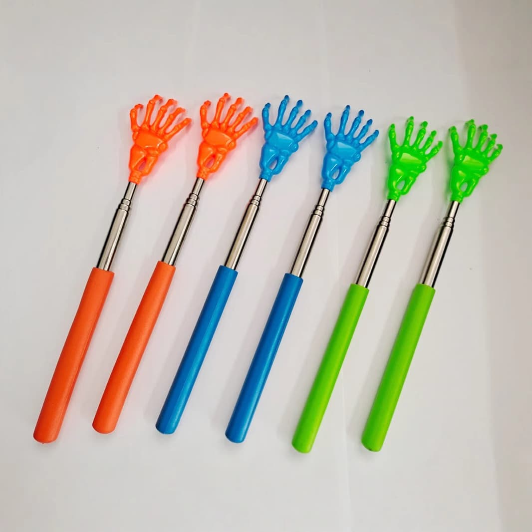 Manufacturer wholesale direct sales of ghost hand stainless steel telescopic back scratcher, a divine tool for back scratching without help.