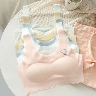 Middle School Developmental Period Bra for Girls, Student Seamless Vest, Children's Elementary School Student Tube Top, Big Kid Bra