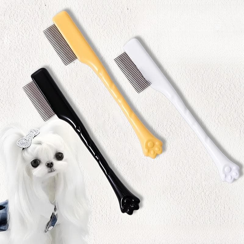 Pet Tear Stain Comb, Dog Face Comb, Eye Booger Comb, Flea Fine-Tooth Comb, Cat Grooming Scissors, Cleaning Supplies