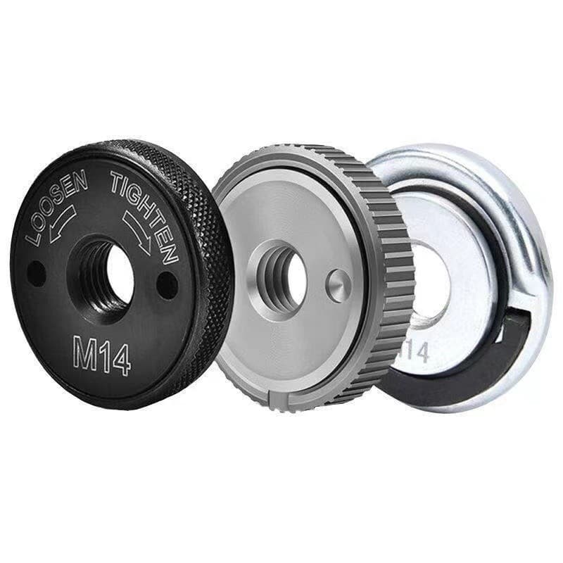 Angle Grinder Lock Plate Chuck Self-Locking Pressure Plate, Universal M14 Self-Locking Pressure Plate Gear Type Nut, Angle Grinder Accessories