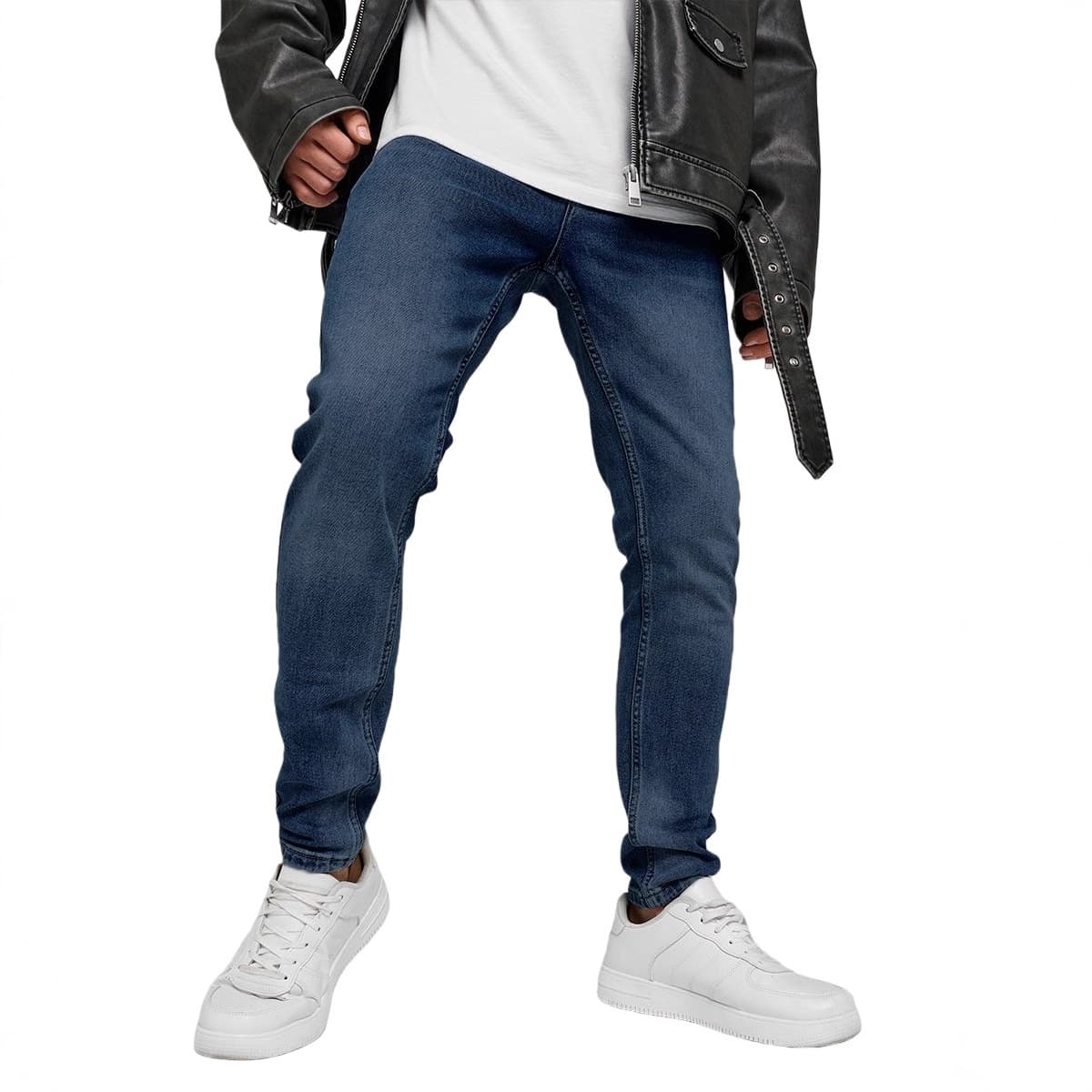 Cross-Border Jeans Men's Summer Thin Straight Slim Long Pants Men's Pants Джинсы Man Jeans