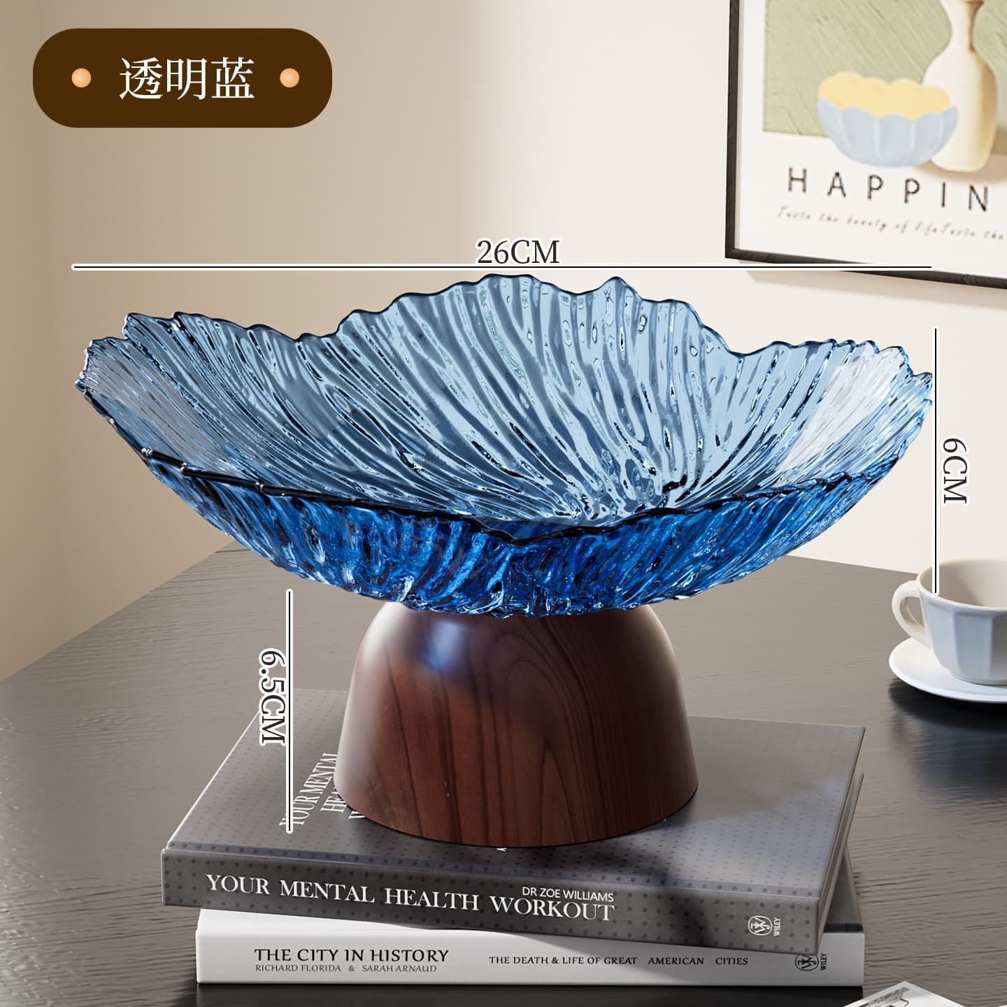 Petal Fruit Plate High-End Light Luxury Style Fruit Basket High-Leg Home Living Room Coffee Table Snack Candy Plate Dish Dried Fruit Plate