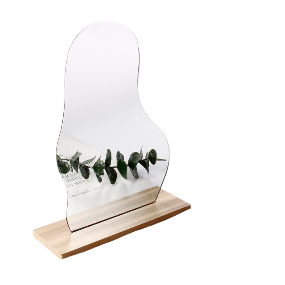 Acrylic Mirror Irregular Cut Plastic Makeup Mirror Reflective Sheet Organic Glass Board Laser Cutting with Adhesive Backing