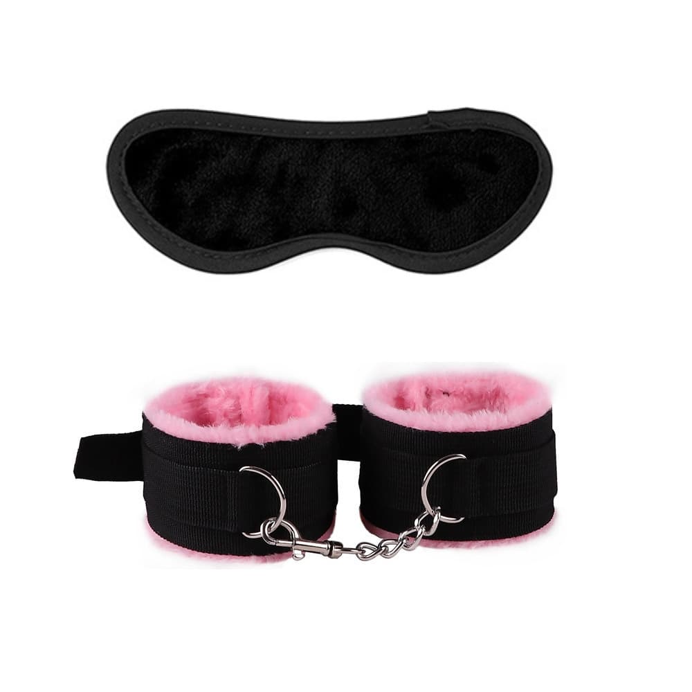 Sex toys alternative toys sleeping eye mask for men and women flirting queen plush handcuffs new cross-border mild SM