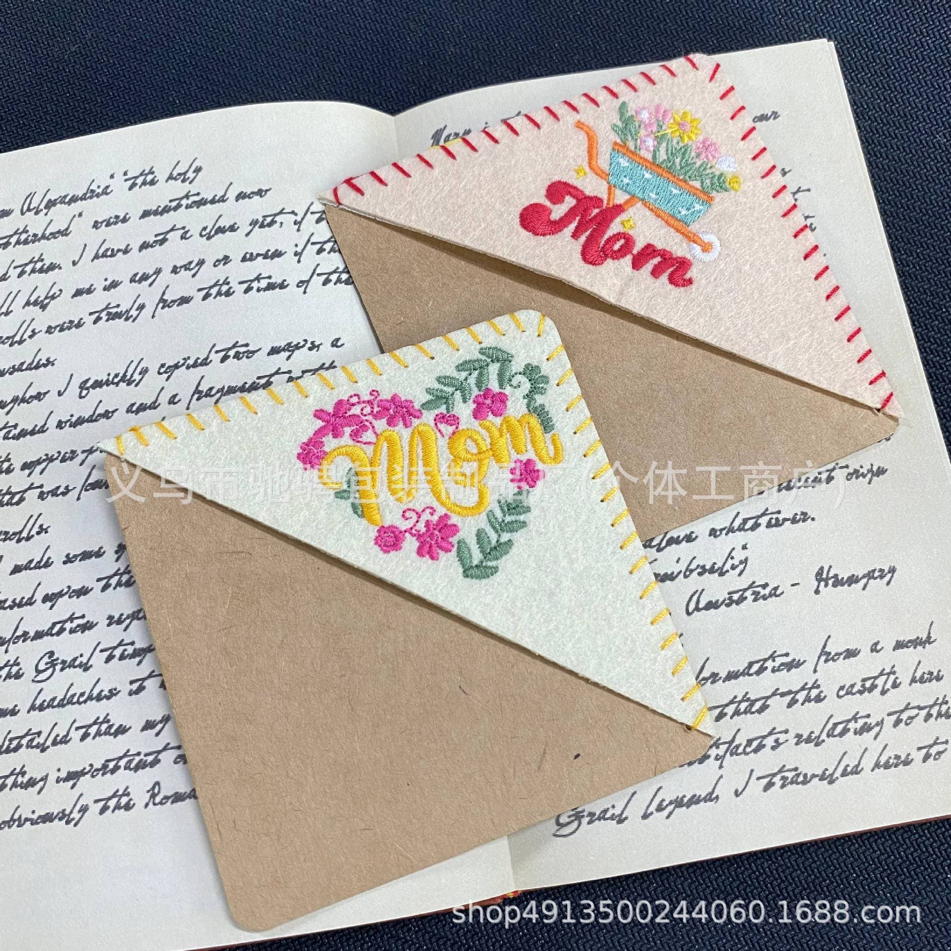 Amazon Mother's Day Bookmark, Chinese-Style Embroidered Personalized Bookmark Corner