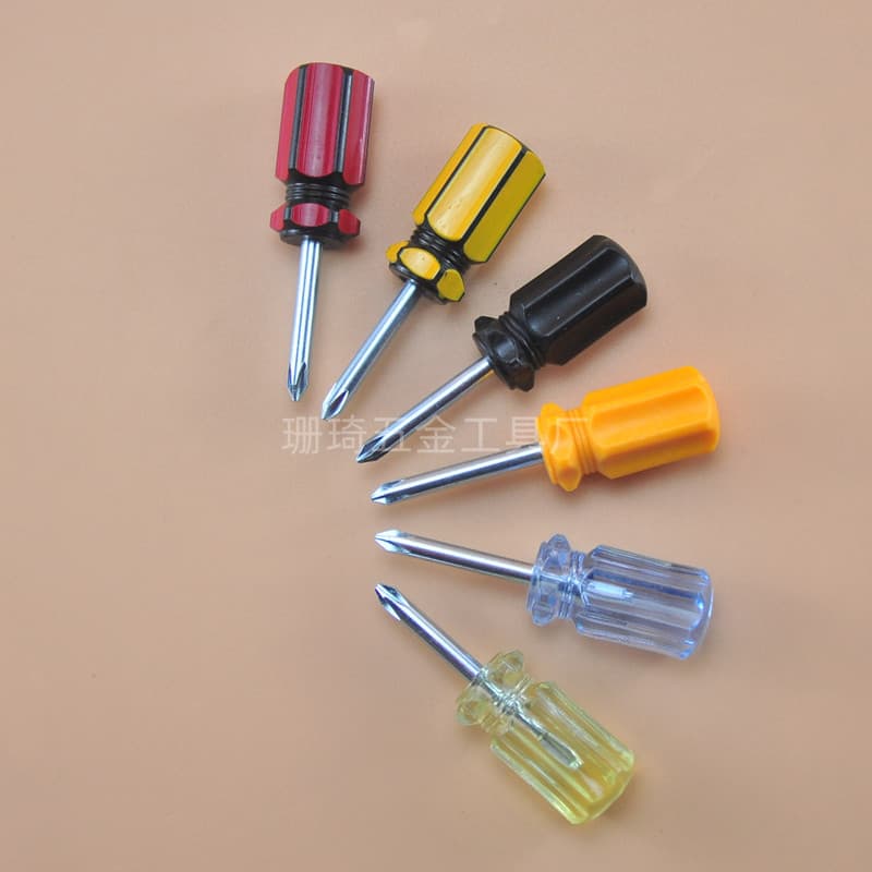 Screwdriver Single Color Mini Color Stripe Screwdriver Small Phillips Screwdriver Transparent Small Screwdriver Cross
