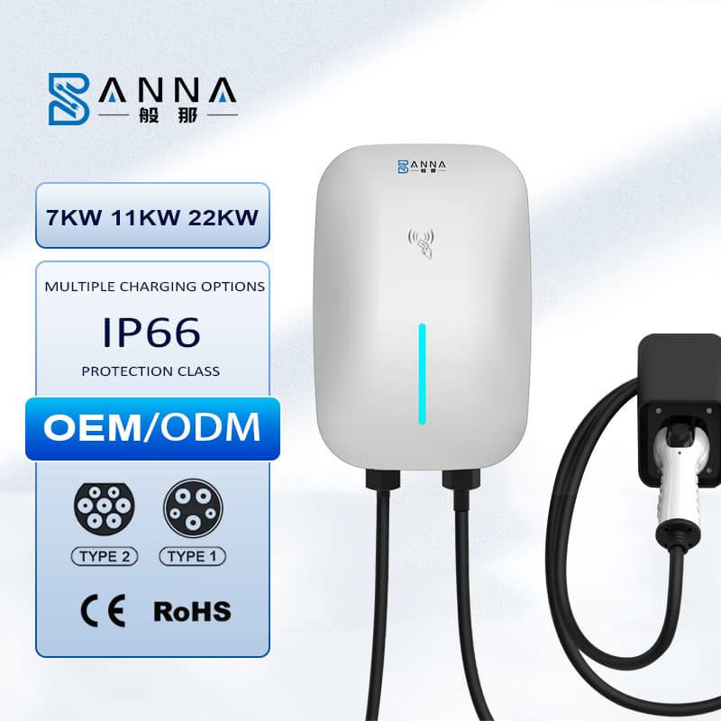 Cross-border European Standard New Energy Vehicle AC Charging Station 7kW 32A Shared Commercial Home Use Operation Custom Type2