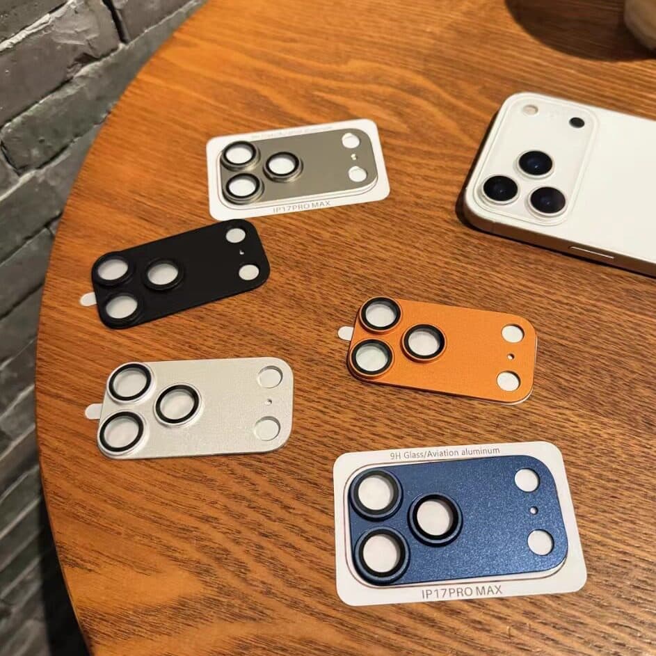 Compatible with iPhone 17 Pro Max All-in-One Armor Metal Lens Film for iPhone 16 Pro Rear Camera