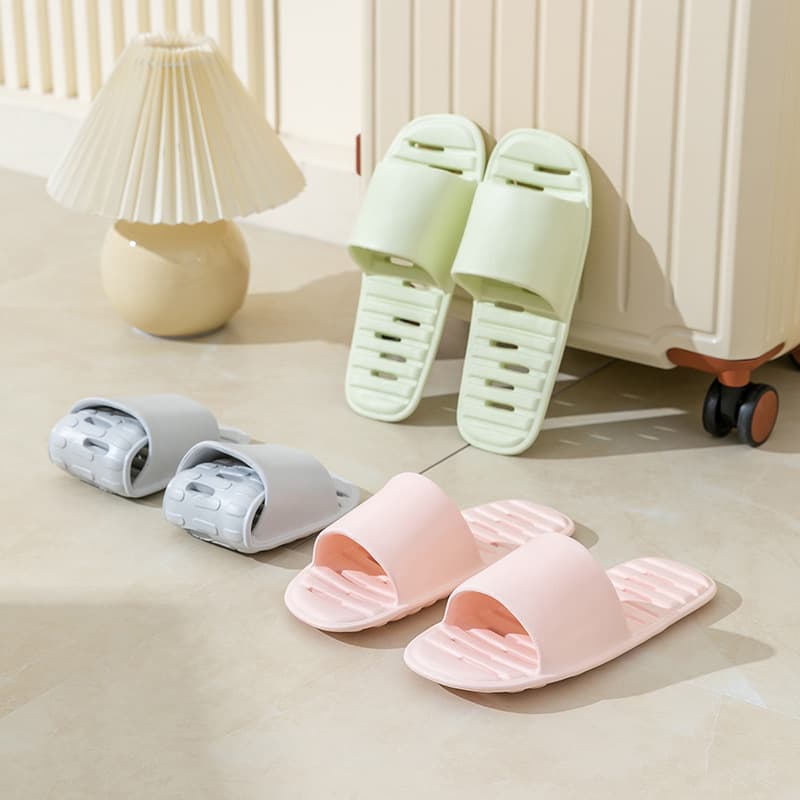 Foldable Quick-Dry Bathroom Slippers for Hotel Travel, Non-Slip, Lightweight, Women's Indoor Home Essential