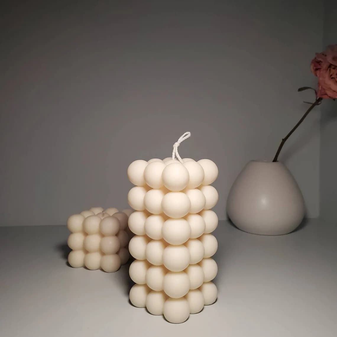 Tall Magic Bubble Aromatherapy Candle Bubble Candle Rubik's Cube Decoration Photography Prop Birthday Gift