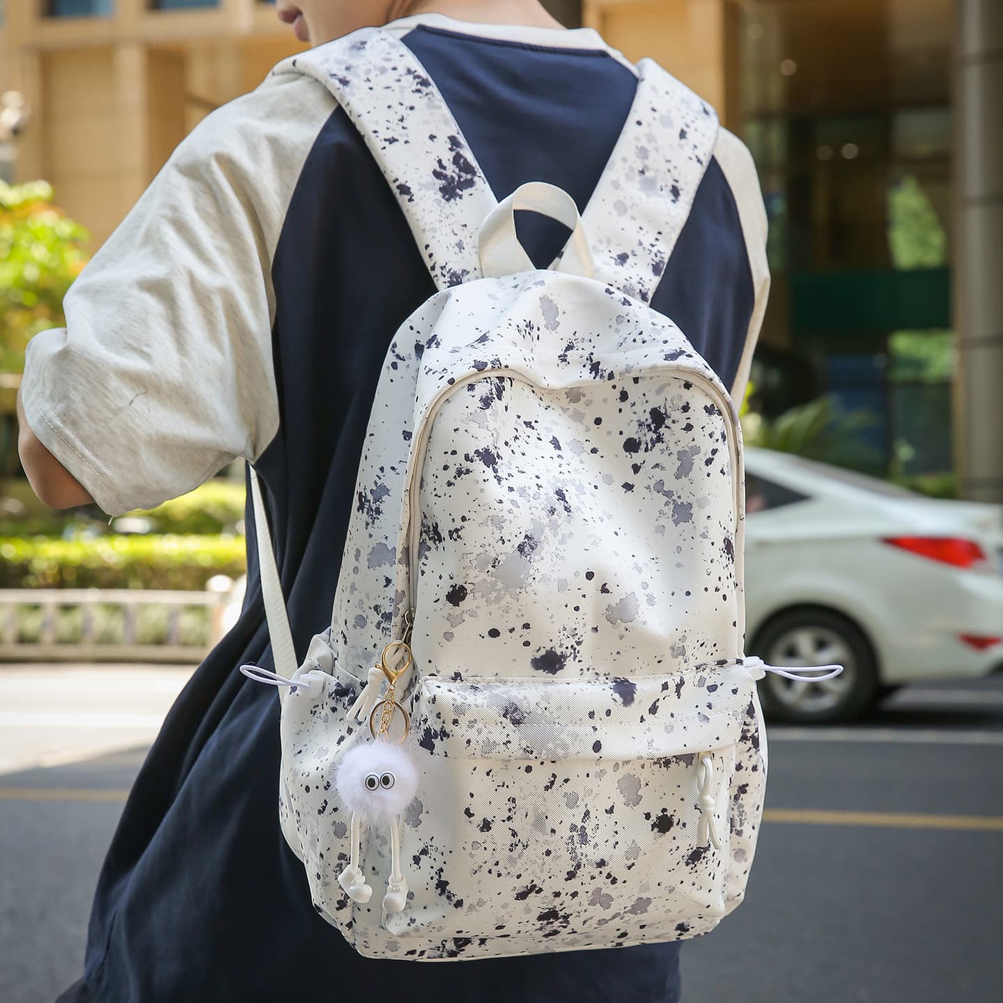 Cross-border Japanese Style High School Backpack for Female College Students Double Shoulder Bag Korean Harajuku Elementary Middle School Student Backpack Large Capacity
