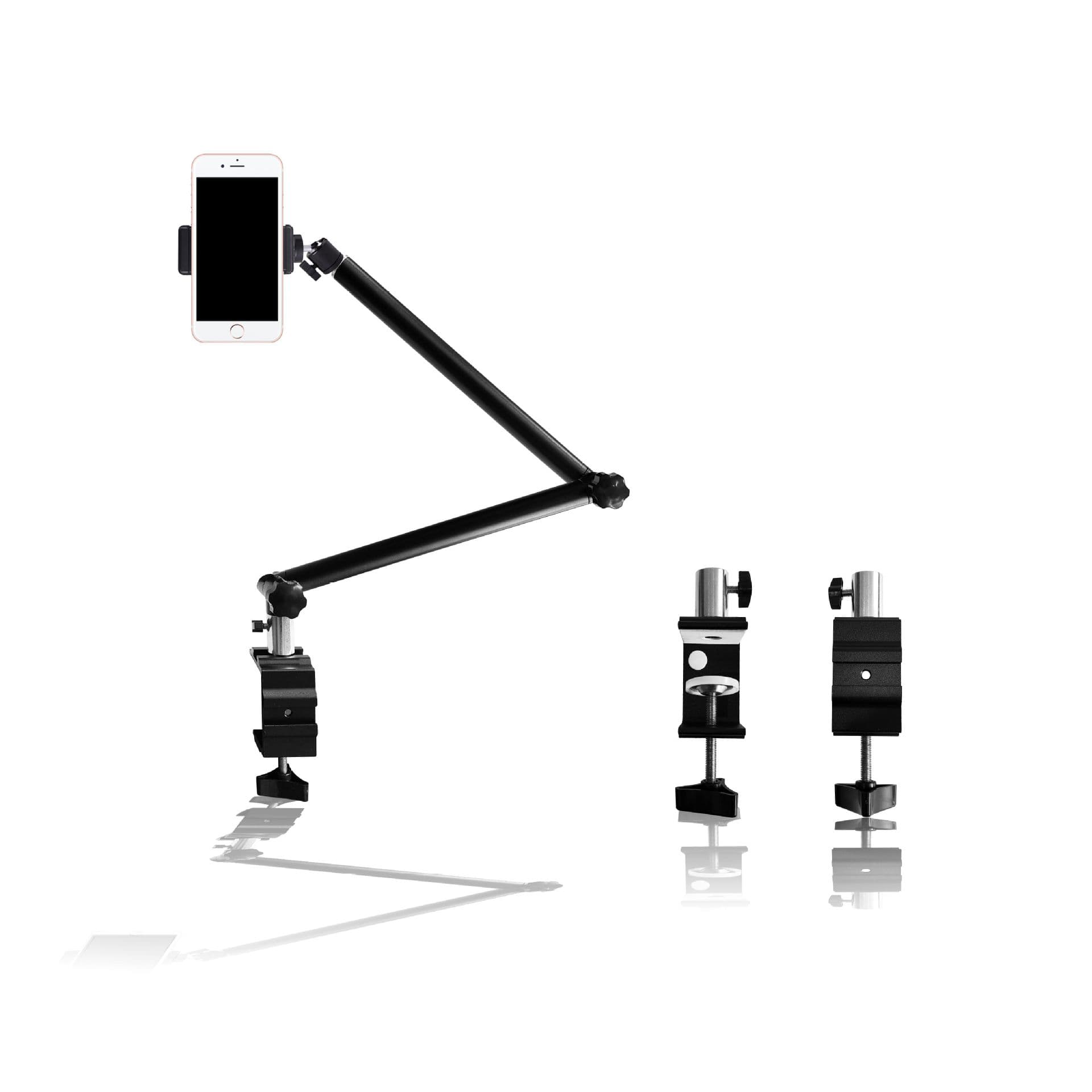 Vertical Live Streaming Camera Stand Online Class Postgraduate Interview Desktop Universal Metal Phone Overhead Cantilever Bracket