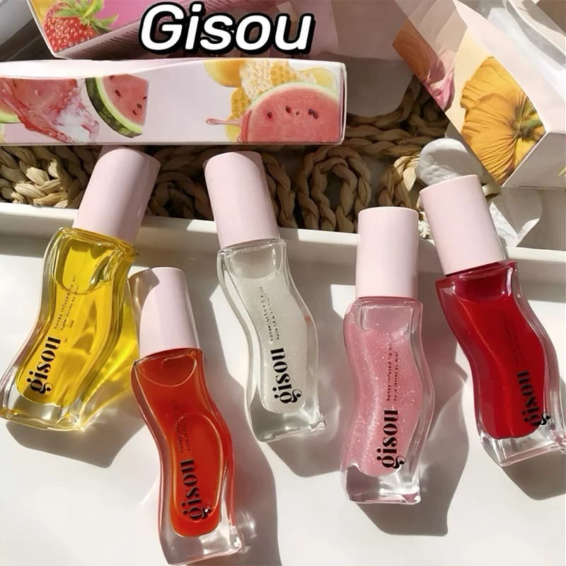 Cross-border hot new product Gisouhoneygold honey 6 moisturizing lip oil lip glaze lip gloss lazy artifact