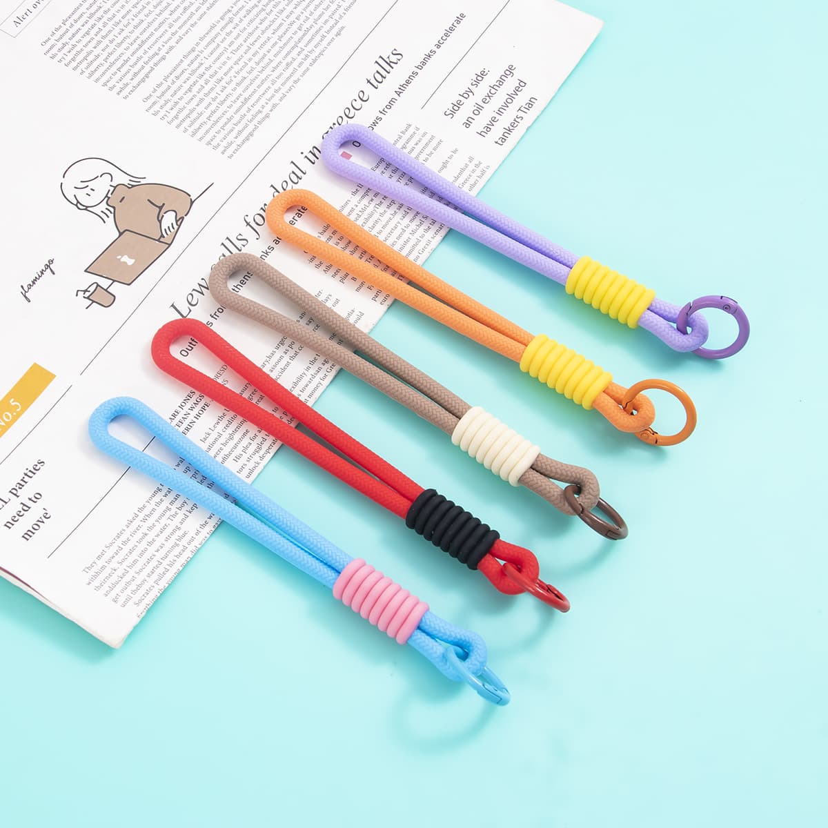 Candy Color Silicone Balloon Dog Keychain Pendant DIY Accessory Handmade Bag Charm Phone Strap Decoration