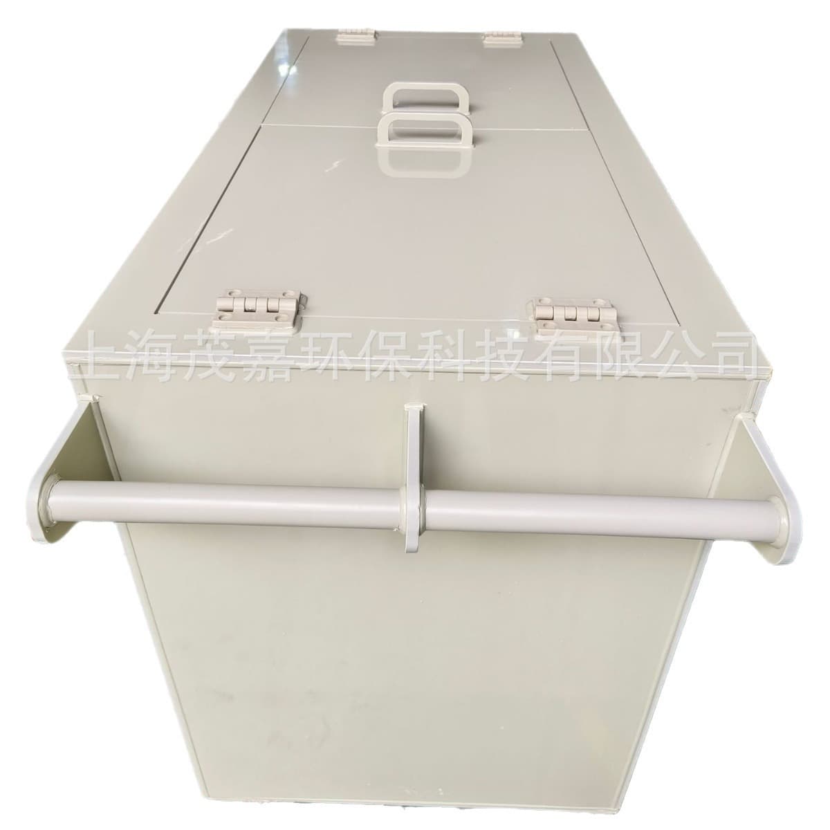 PP Hand Truck, Double-Layer Structure for Cleanroom Use, Plastic Material with Anti-Corrosion Properties, Graphite Boat Transport Cart