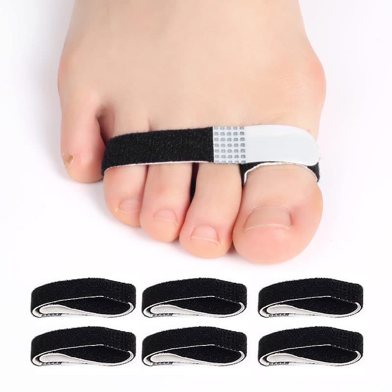 Elastic Toe Strap Finger Toe Separator Day and Night Use Band Overlapping Bunion Stretch Strap Small Cloth Strip